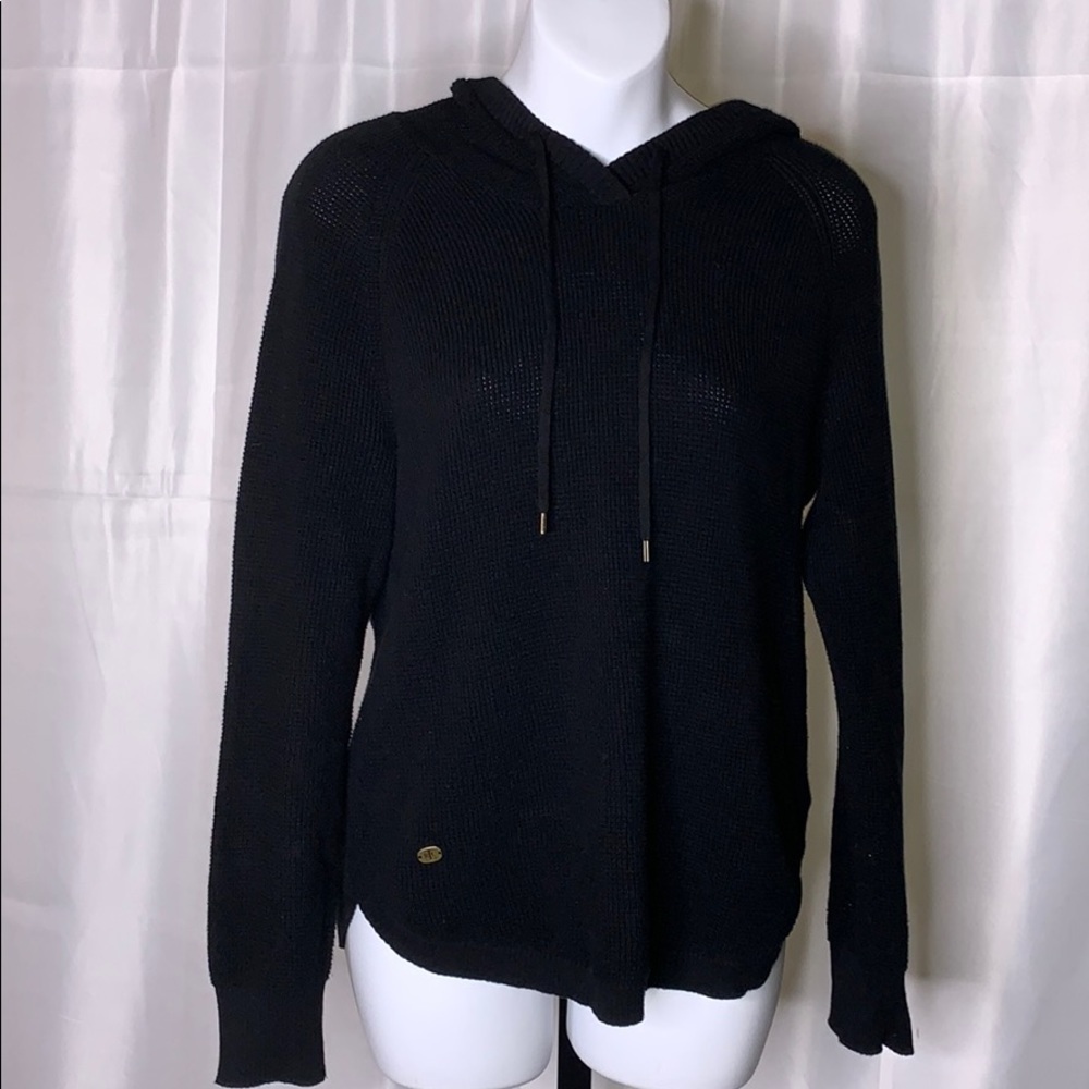 LAUREN Ralph Lauren black hooded sweater size - S